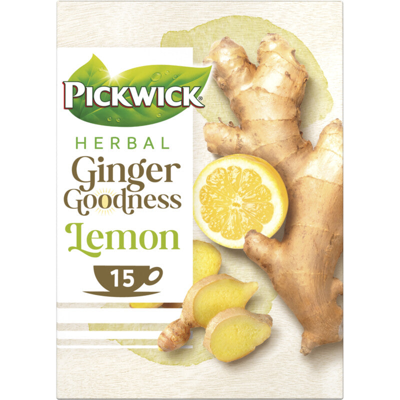 Pickwick Ginger Goodness Lemon 1-kops 15 Stuks