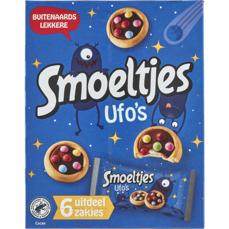 Smoeltjes UFO's (140 gram) (6 bags with 2 biscuits)
