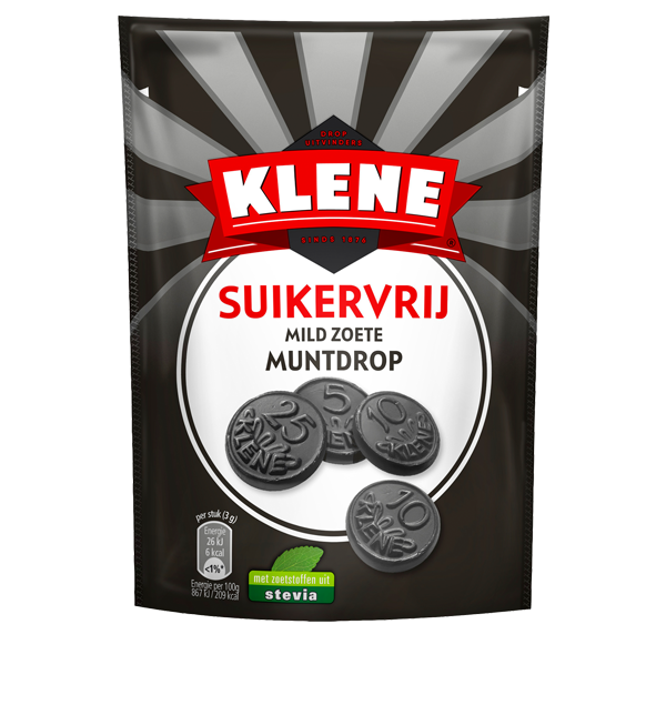 Klene Suikervrij Mild Zoete Muntdrop (100 gram)