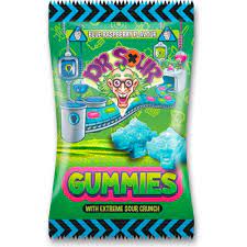 Dr Sour Gummies with extreme sour crunch (blue raspberry flavour / gluten free) (200 gram)
