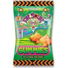 Dr Sour Gummies with extreme sour crunch (peach flavour / gluten free) (200 gram)