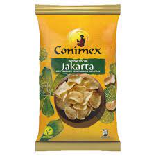 Conimex Indonesische Jakarta Mild Gekruide Vegetarische Kroepoek/vegetarian prawn crackers (75 gram)