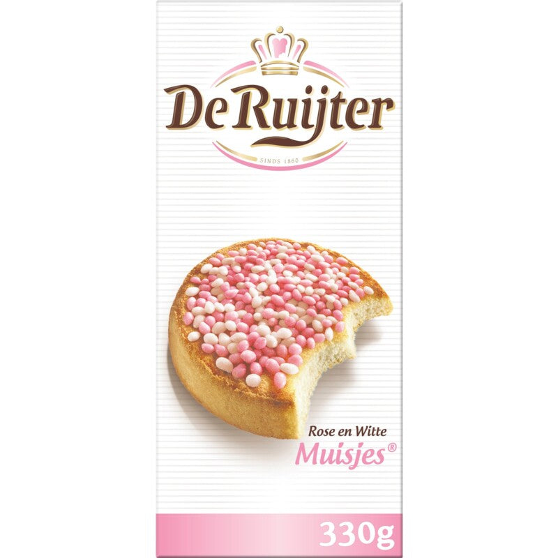 De Ruijter Roze en Witte Muisjes (330 gram)