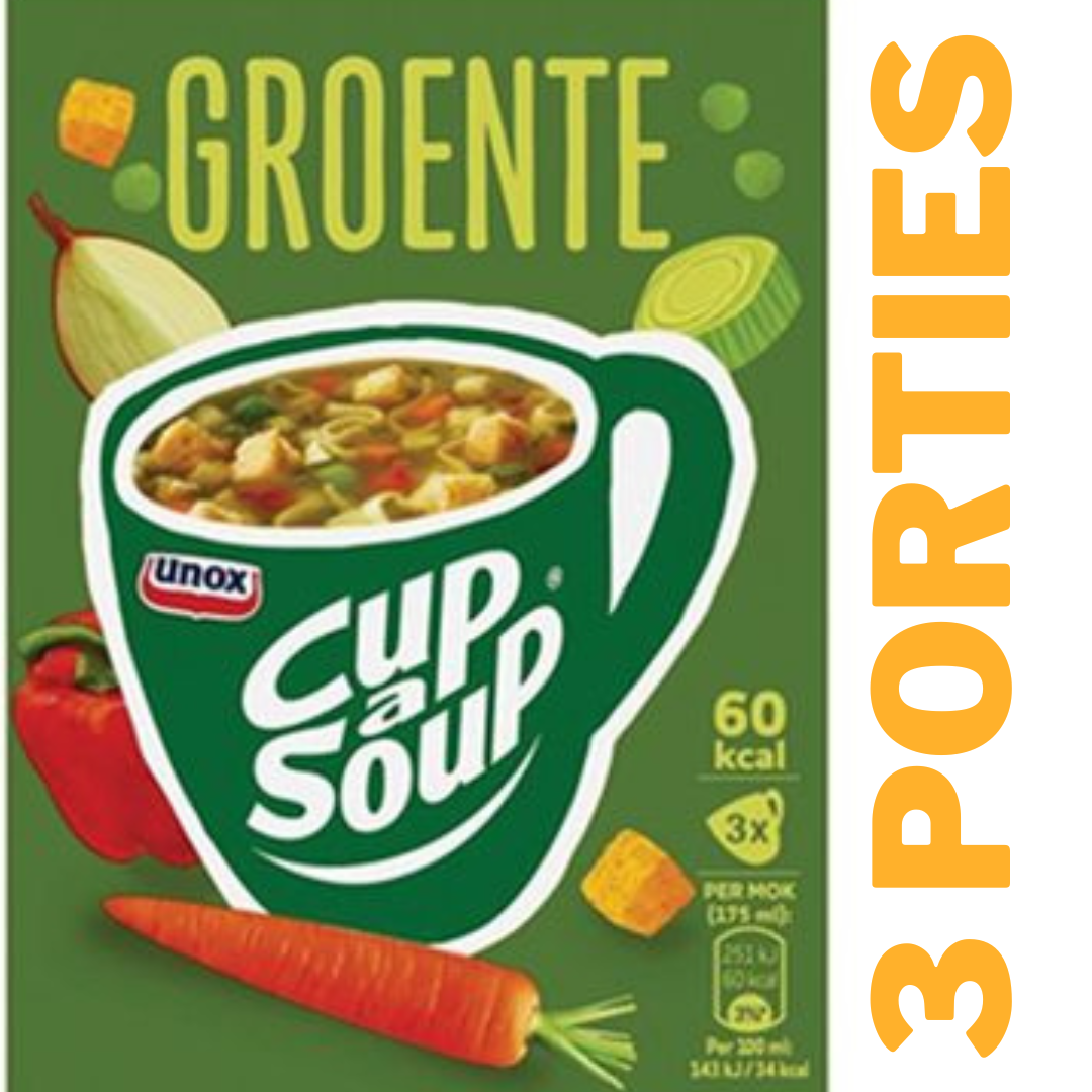Unox Cup a soup groente (3x 16 gram)/Instant soup Vegetables