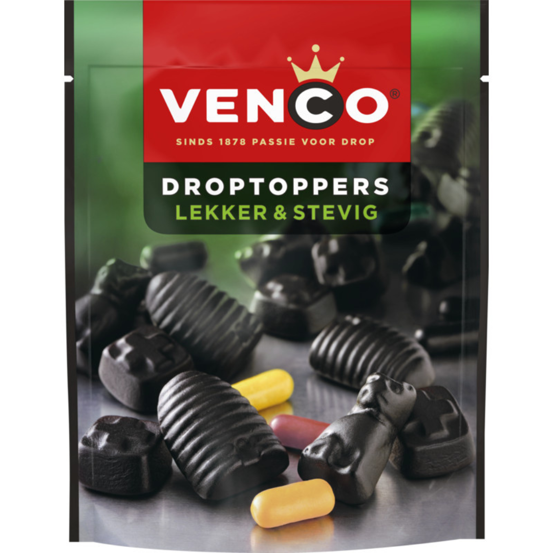Venco Droptopper lekker en stevig (215 gram)