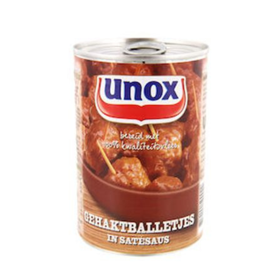 Unox Gehaktballetjes in sate/Meatballs in satay sauce