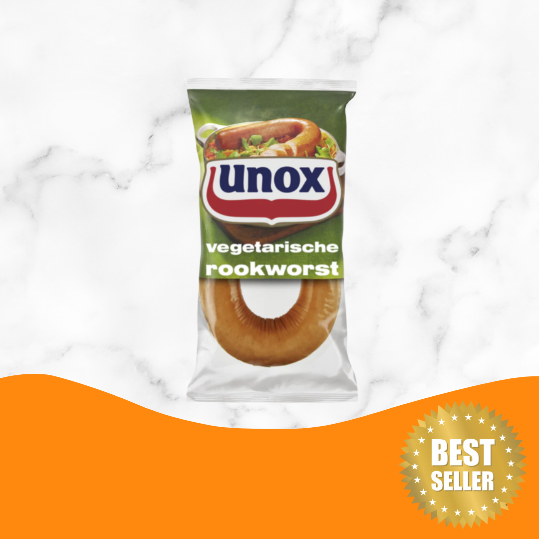Unox Gelderse vegetarische rookworst ( 285 gram )/Vegetarian Smoked sa ...
