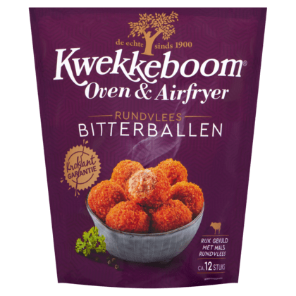 Kwekkeboom Oven & Airfryer Rundvlees Bitterballen: 12 pieces (300 gram)