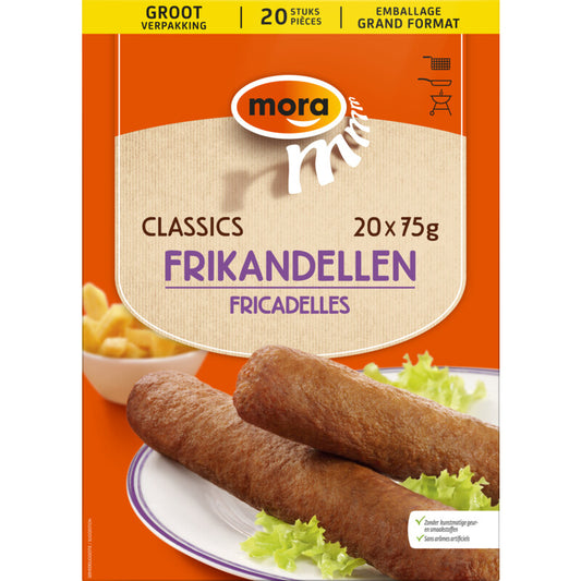Mora Fryer Classics Frikandellen: 20 pieces (20 x 75 gram)