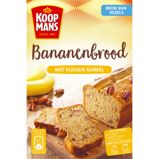 Koopmans Bananenbrood met vleugje kaneel / Banana Bread with a bit of cinnamon (320 gram)