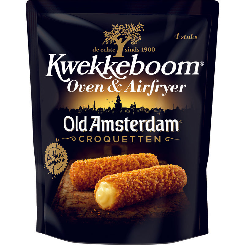 Kwekkeboom Oven & Airfryer Old Amsterdam: 4 Croquetten (Kroketten) (240 gram)