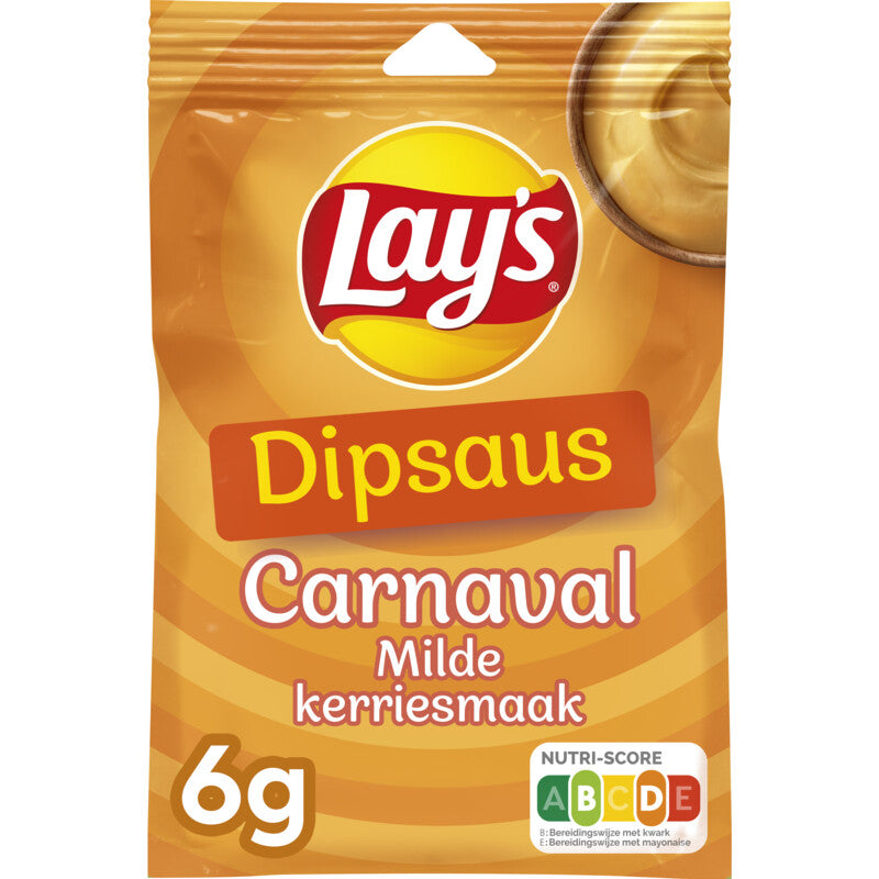 Dipsaus Carnaval Milde Kerriesmaak Lay's (6 gram)