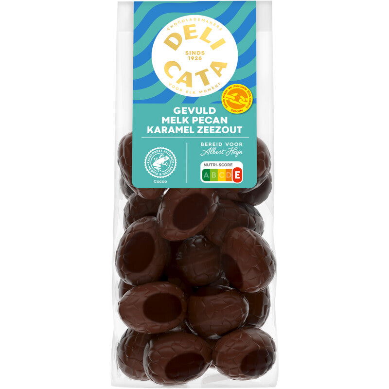 Milk Chocolate Eggs Filled with Pecan Caramel 150 gram 牛奶朱古力復活蛋 - 焦糖碧根果仁
