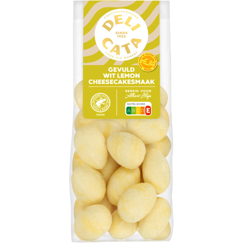 White Chocolate Eggs Filled with Lemon Cheesecake 150 gram 白朱古力復活蛋 - 檸檬芝士蛋糕味