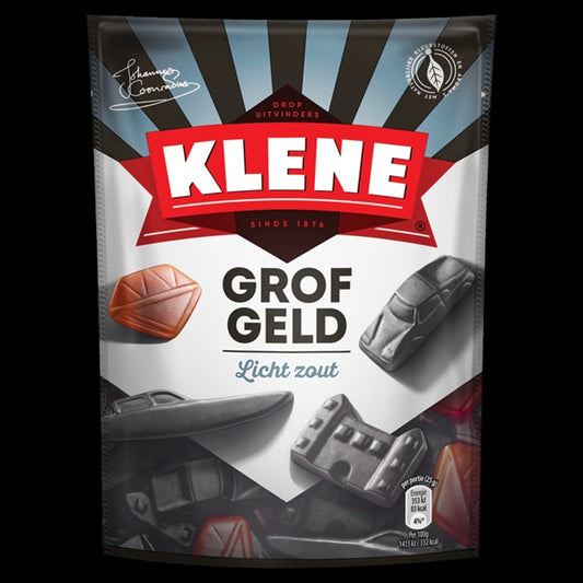 Klene Grof Geld Licht Zout (210 gram)/Lightly salted licorice
