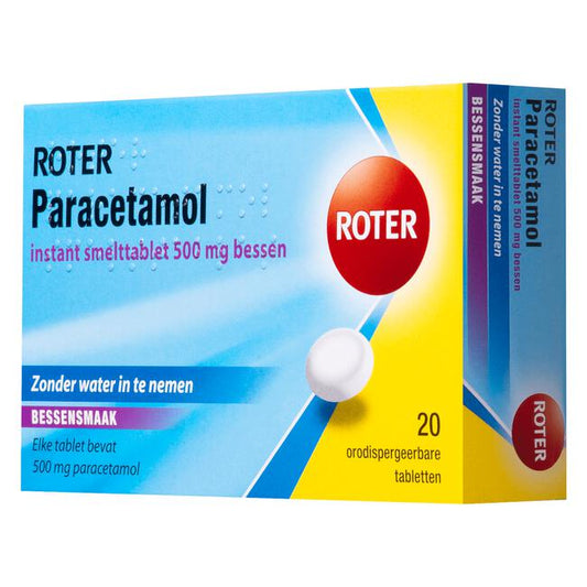 ROTER - Paracetamol [500 mg bessen] ( 20 tabletten )