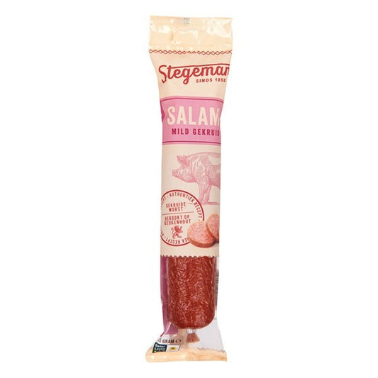 Stegeman sinds 1858 Salami Mild Gekruid / Mild Spicy Salami Sausage (225 gram)