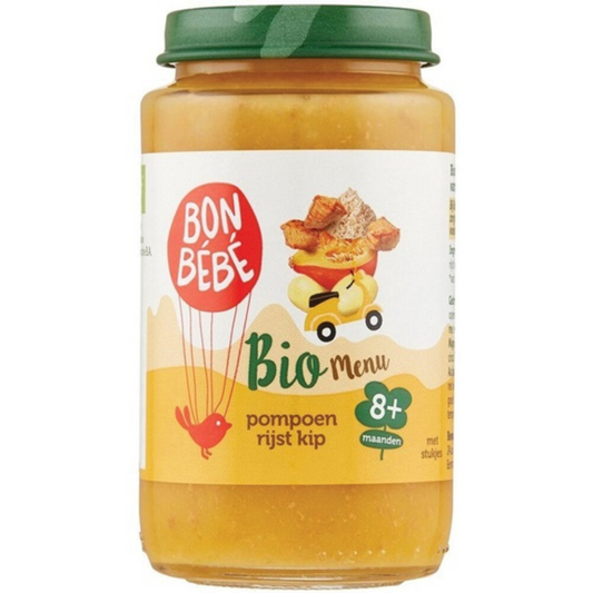 Bonbebe Pompoen rijst kip 8m+ (200 gram)