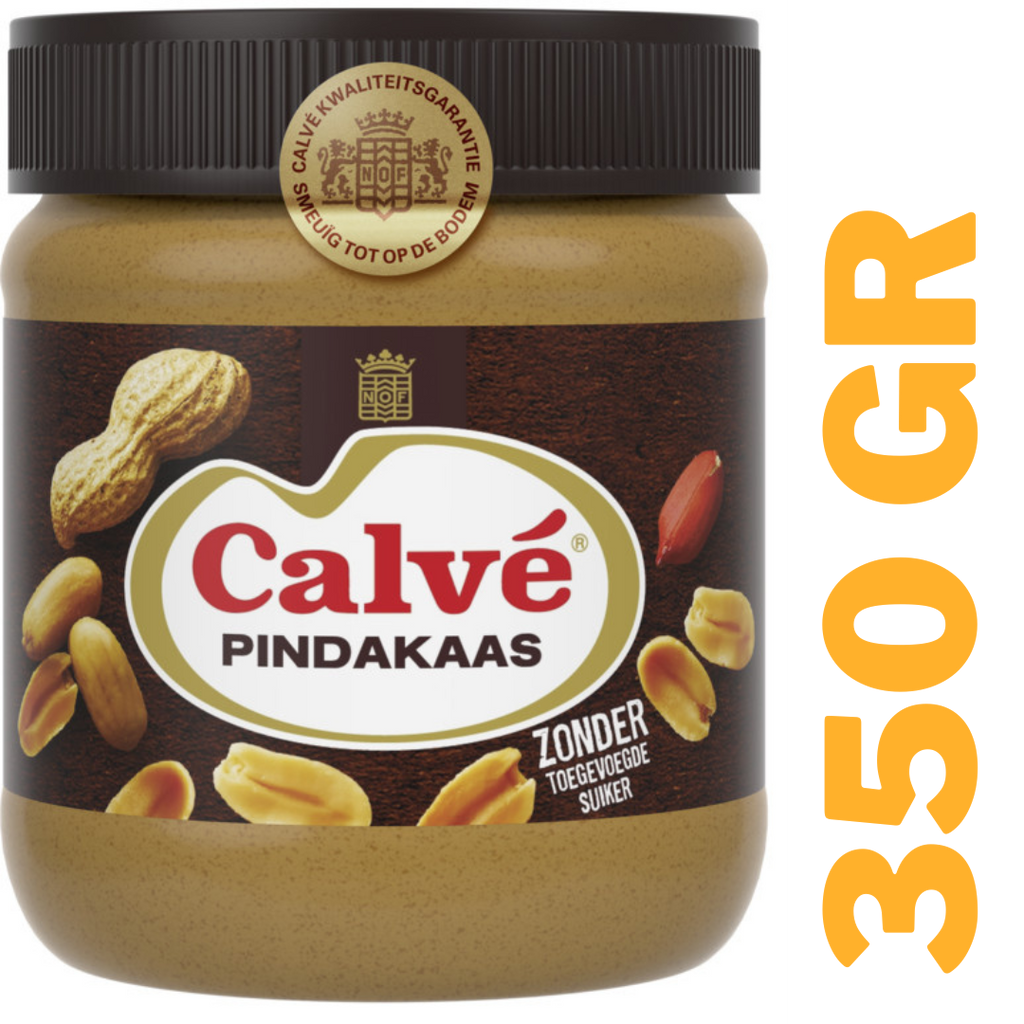 Calve Pindakaas Regular peanut butter (350 gram) | Dutch Shop