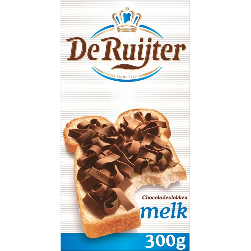 De Ruijter Chocoladevlokken Melk ( 300 gram )