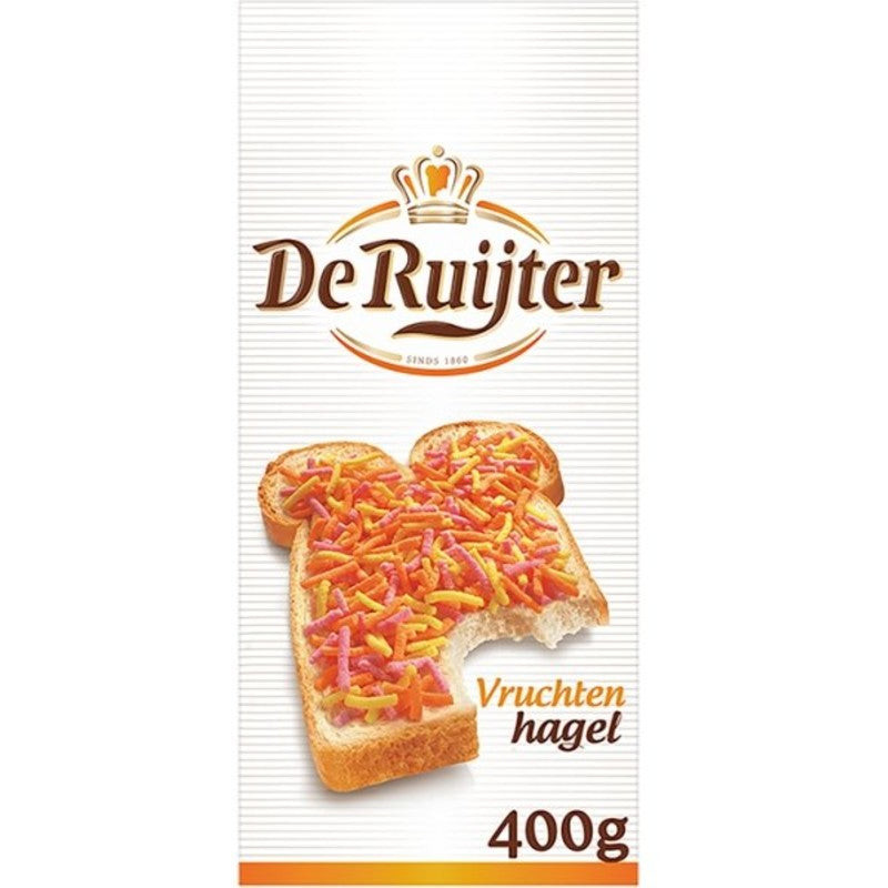De Ruijter Vruchten hagel/fruit-flavored sprinkles (400 gram)