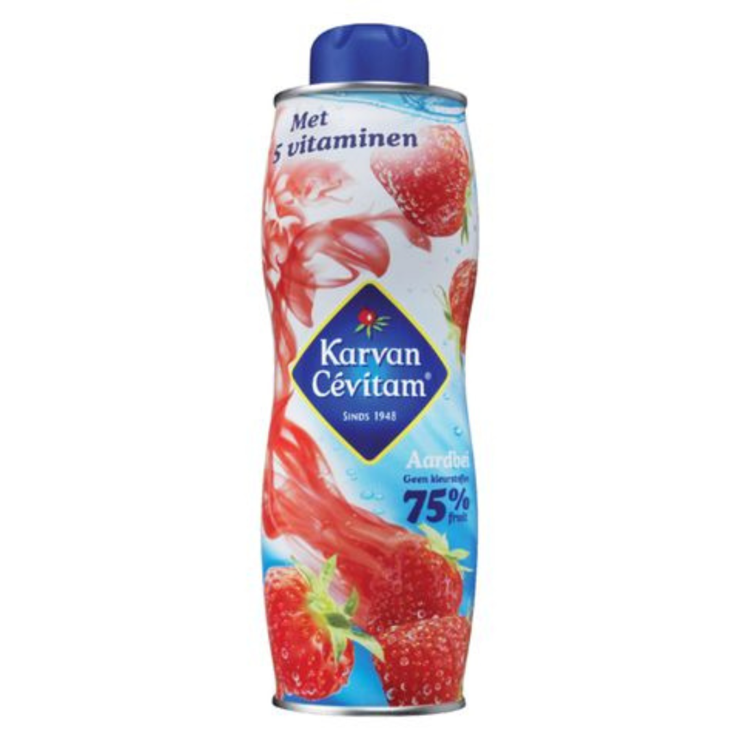 Karvan Cevitam Siroop aardbei (600 ml)/ Drink syrup Strawberry flavour