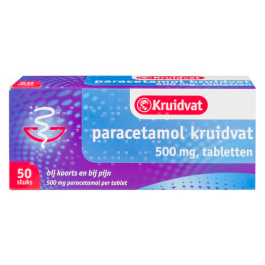 Kruidvat Paracetamol 500 mg ( 50 tabletten )