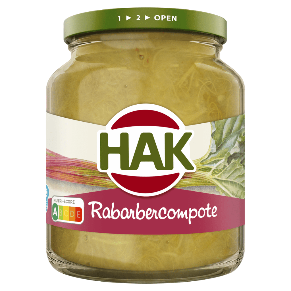 Hak Rabarber compote 360 gram - Rhubarb compote | Dutchshop HK