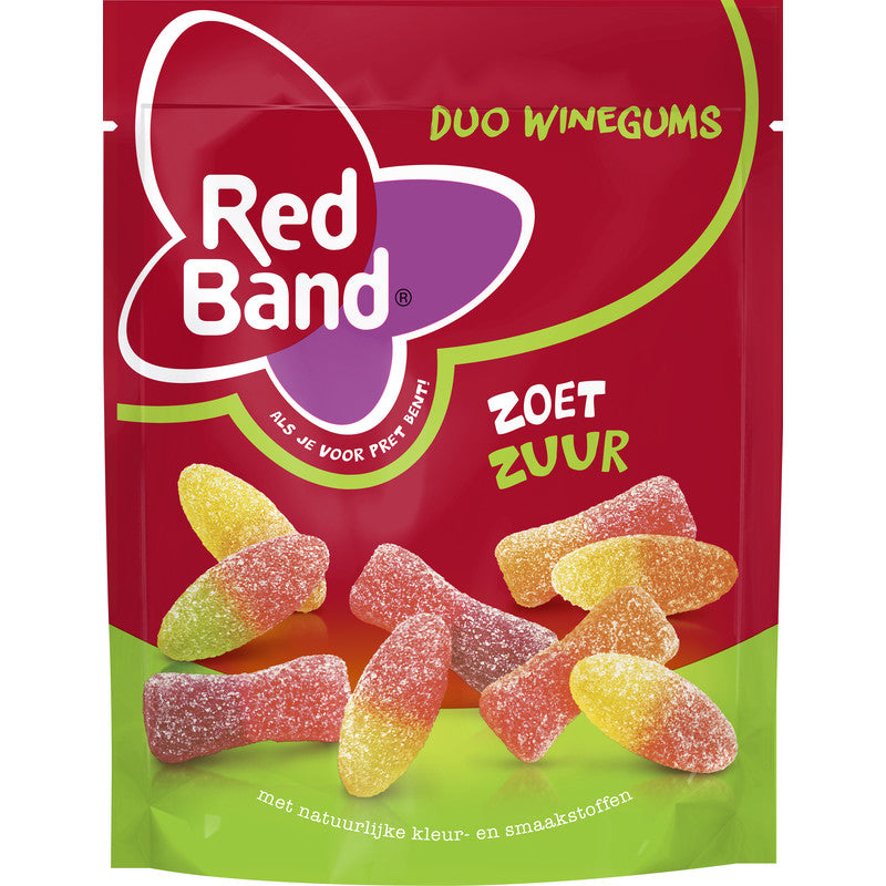 Red Band Zoet Zuur Duo Sweet and Sour Winegums | Dutchshop HK