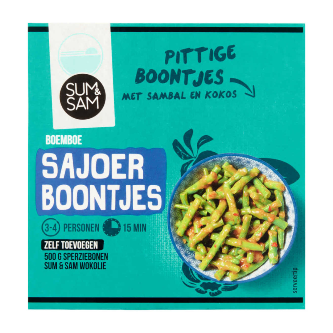 Boemboe Sajoer Boontjes Sum & Sam 95 gram