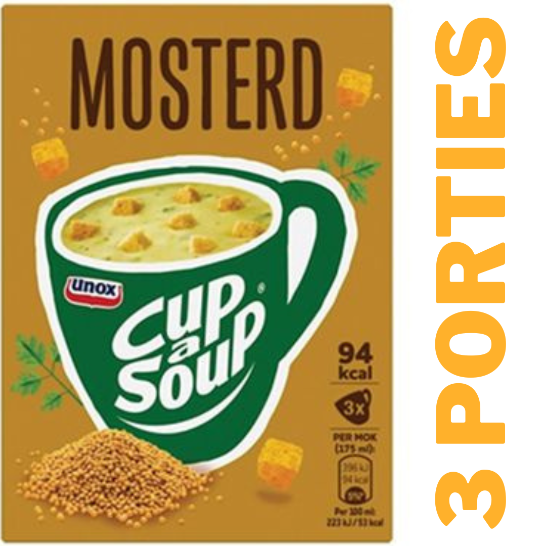 Unox Cup a soup mosterd (3 x 20 gram)/Instant soup Mustard