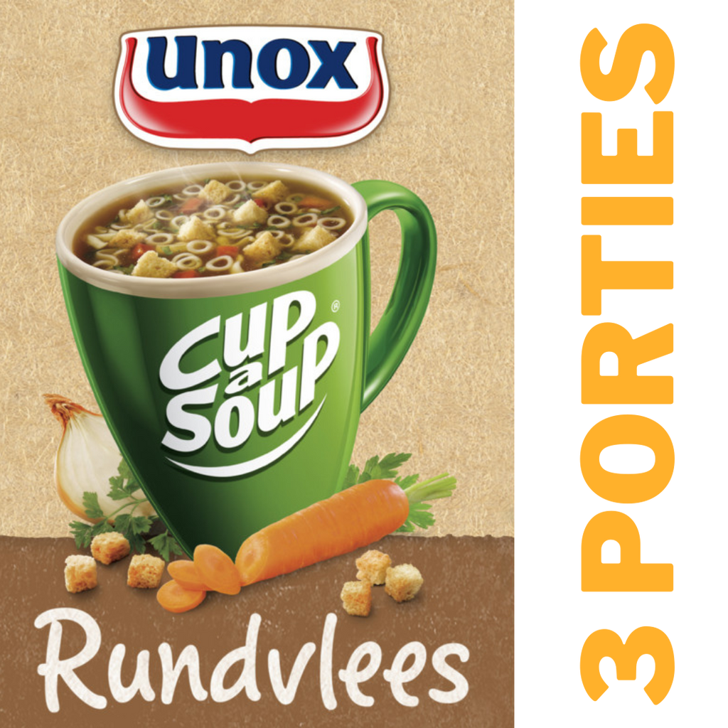 Unox Cup-a-soup Rundvlees (3 x 15 gram) | Dutchshop HK