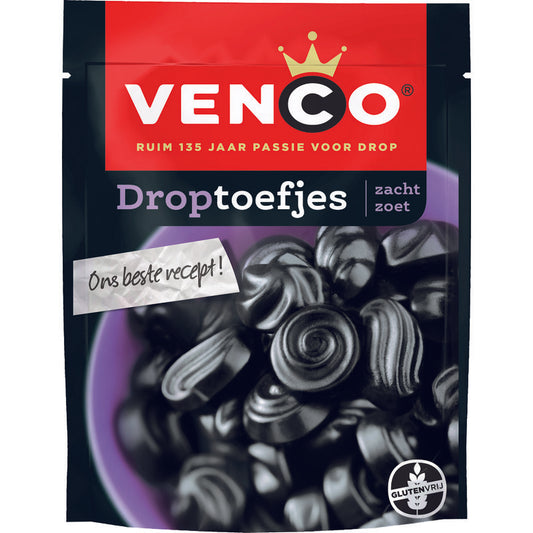 Venco Droptoefjes Licorice 225 gram | Dutchshop HK
