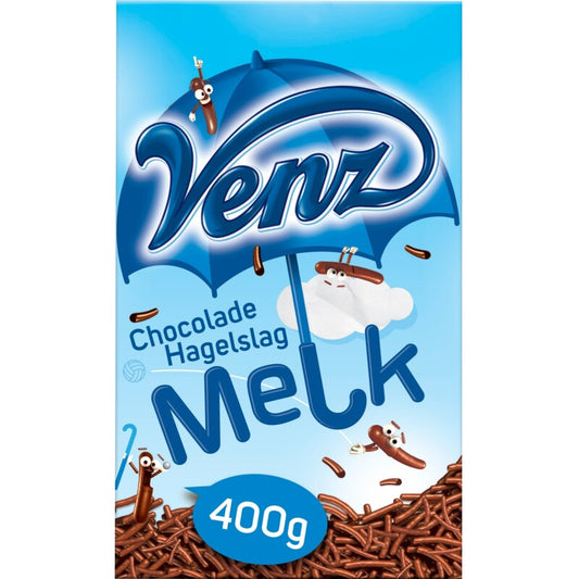Venz Hagelslag melk/Milk chocolate sprinkles (400 gram)